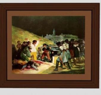 《1808年5月3日》油画装饰画SU模型下载_sketchup草图大师SKP模型