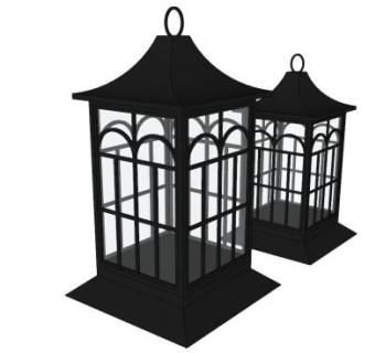 欧式吊灯灯笼装饰SU模型下载_sketchup草图大师SKP模型