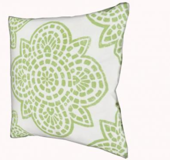 绿色元素花纹抱枕SU模型下载_sketchup草图大师SKP模型