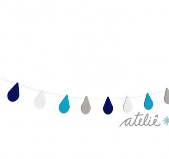 四色水滴形毛毡墙壁挂饰SU模型下载_sketchup草图大师SKP模型