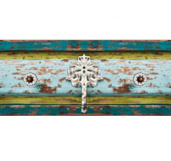 复古木板壁式衣帽钩SU模型下载_sketchup草图大师SKP模型