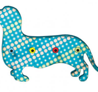 蓝色斑点狗图案挂钩SU模型下载_sketchup草图大师SKP模型