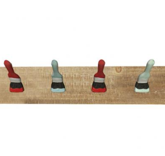 创意刷子形状衣帽钩SU模型下载_sketchup草图大师SKP模型