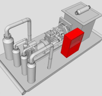通用的天然气压缩机SU模型_su模型下载 草图大师模型_SKP模型