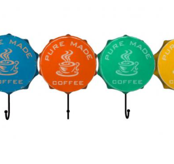 咖啡花纹瓶盖壁式挂钩SU模型下载_sketchup草图大师SKP模型