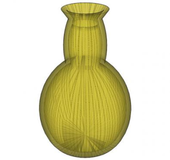 现代装饰花瓶器皿SU模型下载_sketchup草图大师SKP模型