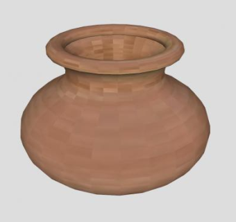 陶瓷陶器花瓶SU模型下载_sketchup草图大师SKP模型