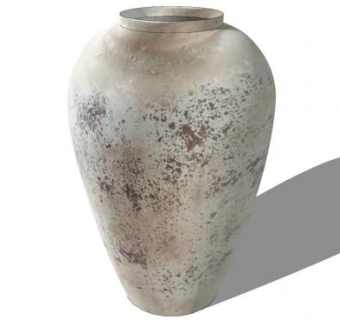 地中海风格陶制花瓶SU模型下载_sketchup草图大师SKP模型