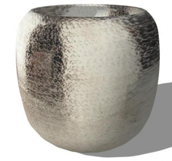 复古陶罐现代花盆SU模型下载_sketchup草图大师SKP模型