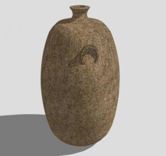 巴拉甘式装饰花瓶SU模型下载_sketchup草图大师SKP模型
