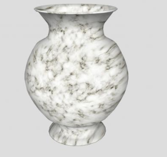 现代大理石花瓶SU模型下载_sketchup草图大师SKP模型