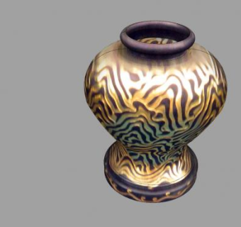 现代风格金属花瓶SU模型下载_sketchup草图大师SKP模型