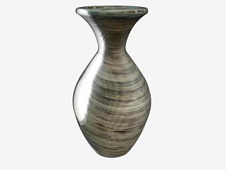 复古色装饰陶瓷花瓶SU模型下载_sketchup草图大师SKP模型