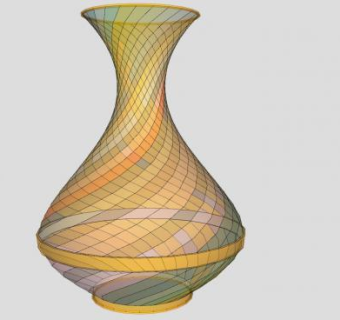 五彩缤纷的玻璃花瓶SU模型下载_sketchup草图大师SKP模型