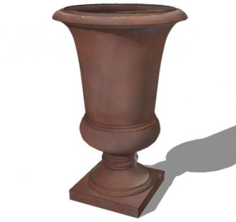 复合陶土装饰花瓶SU模型下载_sketchup草图大师SKP模型