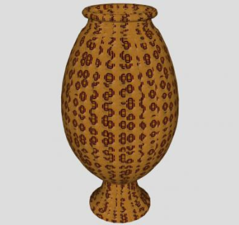 现代工艺品花瓶SU模型下载_sketchup草图大师SKP模型