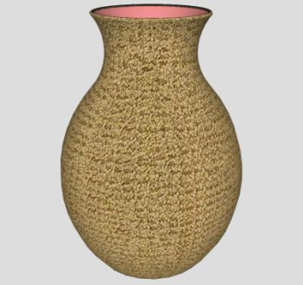 客厅摆件陶瓷花瓶SU模型下载_sketchup草图大师SKP模型