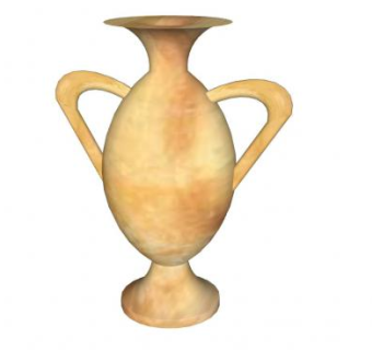 古埃及双耳陶瓷花瓶SU模型下载_sketchup草图大师SKP模型