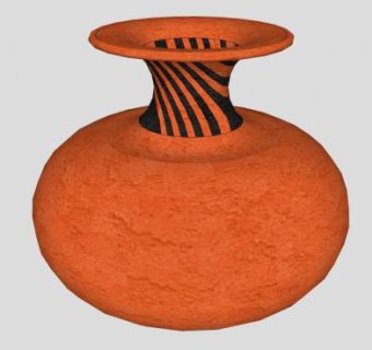 古董花瓶器皿SU模型下载_sketchup草图大师SKP模型