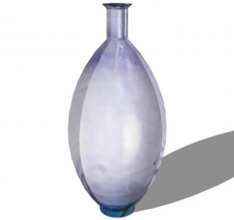 紫色透明玻璃花瓶SU模型下载_sketchup草图大师SKP模型