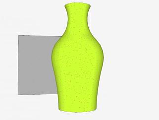 现代绿色斑点装饰陶瓷花瓶SU模型下载_sketchup草图大师SKP模型