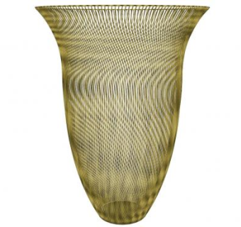 欧式金属镂空装饰花瓶SU模型下载_sketchup草图大师SKP模型