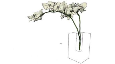 室内客厅书房花瓶摆件SU模型下载_sketchup草图大师SKP模型