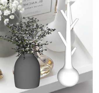 摆台装饰北欧风花瓶SU模型下载_sketchup草图大师SKP模型