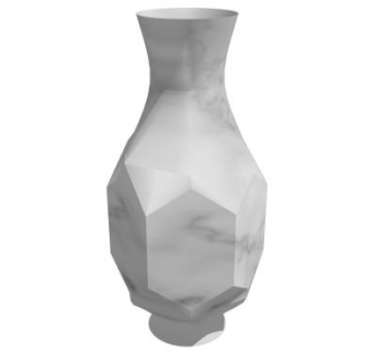 现代大理石花瓶摆件SU模型下载_sketchup草图大师SKP模型