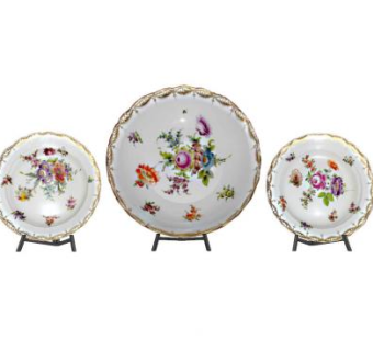 欧洲梅森瓷器摆件SU模型下载_sketchup草图大师SKP模型