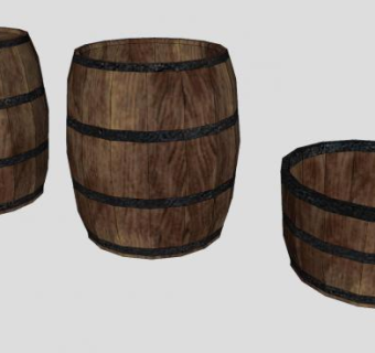 酒水酒类储存容器桶SU模型下载_sketchup草图大师SKP模型