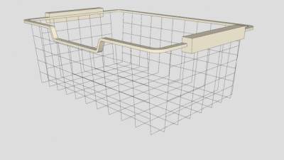 超市购物篮SU模型下载_sketchup草图大师SKP模型