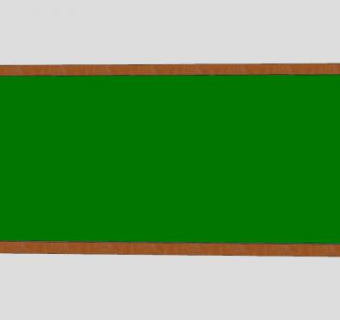 绿色壁挂黑板SU模型下载_sketchup草图大师SKP模型