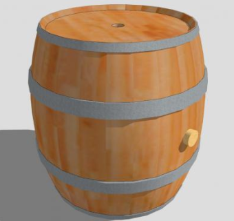 酒类储存木桶SU模型下载_sketchup草图大师SKP模型
