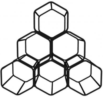 黑色六角黄蜂槽酒架SU模型下载_sketchup草图大师SKP模型