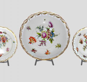 圣彼得堡收藏的梅森瓷盘SU模型下载_sketchup草图大师SKP模型