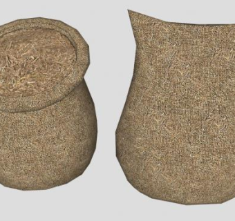 生活用品麻布袋SU模型下载_sketchup草图大师SKP模型