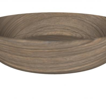 家居用品实木木盆SU模型下载_sketchup草图大师SKP模型