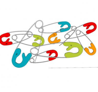 多颜色金属别针衣帽架SU模型下载_sketchup草图大师SKP模型