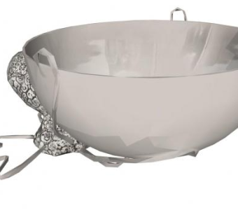 金属章鱼造型支架锅SU模型下载_sketchup草图大师SKP模型