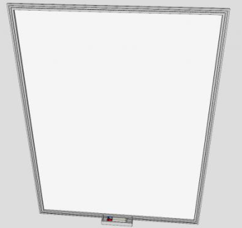 壁式书写白板SU模型下载_sketchup草图大师SKP模型