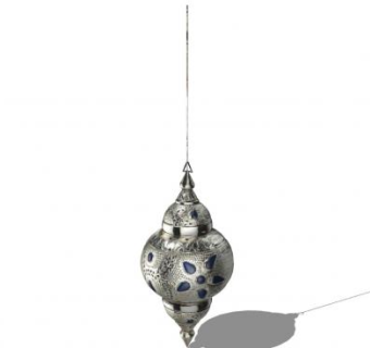 金属悬浮液镶嵌摆件SU模型下载_sketchup草图大师SKP模型