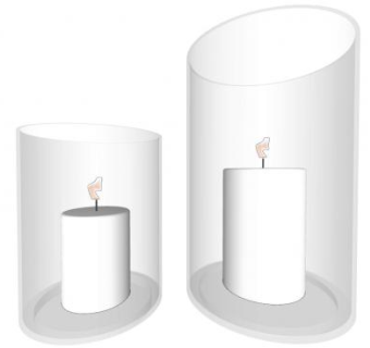 现代透明烛台和白色蜡烛SU模型下载_sketchup草图大师SKP模型