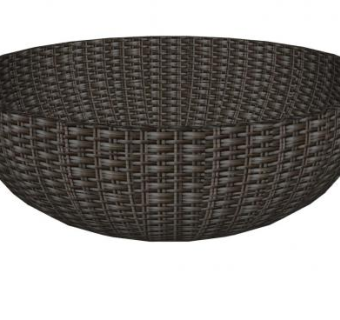 藤编置物篮SU模型下载_sketchup草图大师SKP模型