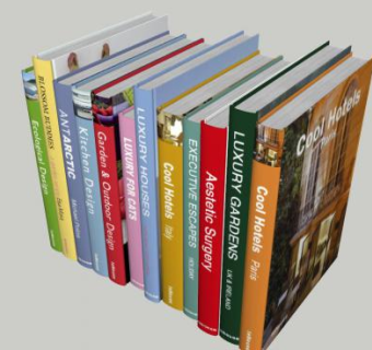 现代生活方面书籍SU模型下载_sketchup草图大师SKP模型