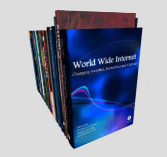 在桌上收集英语书籍SU模型下载_sketchup草图大师SKP模型