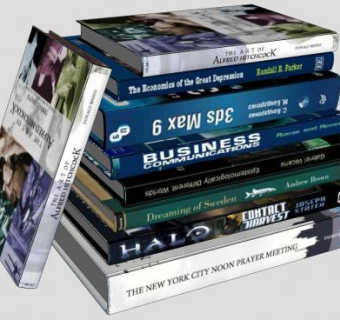 外文书籍书刊SU模型下载_sketchup草图大师SKP模型