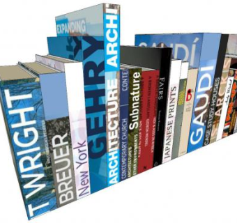 英文相关书籍书册SU模型下载_sketchup草图大师SKP模型