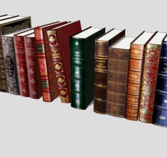 收集古代装订的各种书籍SU模型下载_sketchup草图大师SKP模型