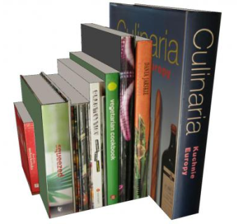 店内贴书籍封面SU模型下载_sketchup草图大师SKP模型